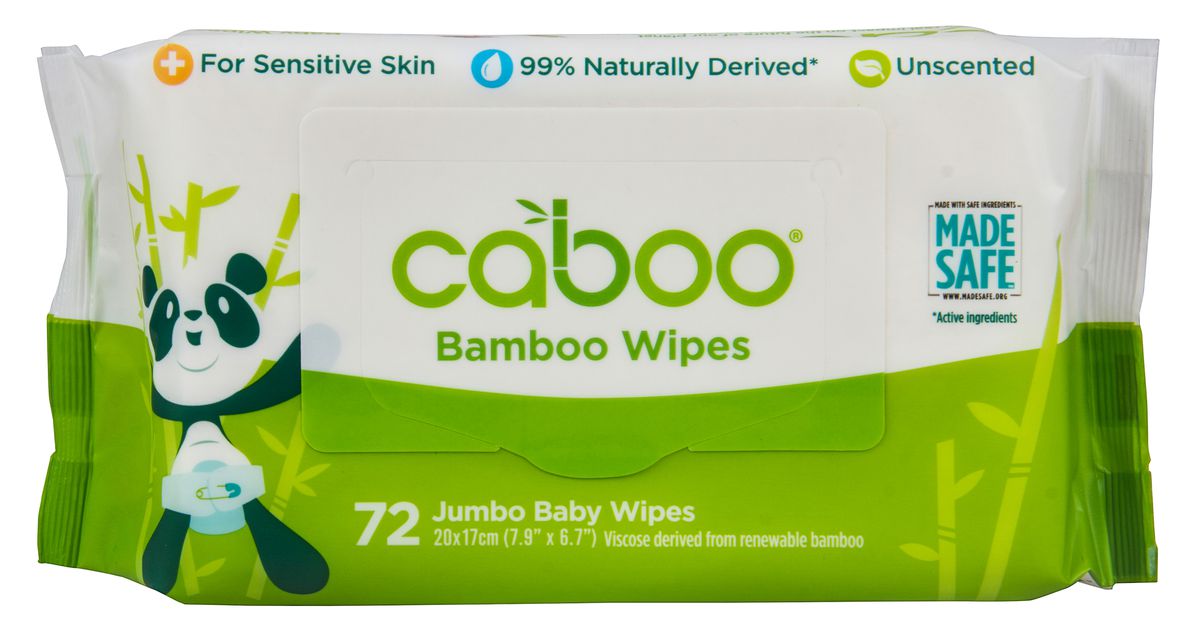 Caboo Baby Wipes Bamboo Natural Aloe Scent Azure Standard