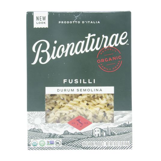 Bionaturae Fusilli Durum Semolina Pasta Organic Azure Standard