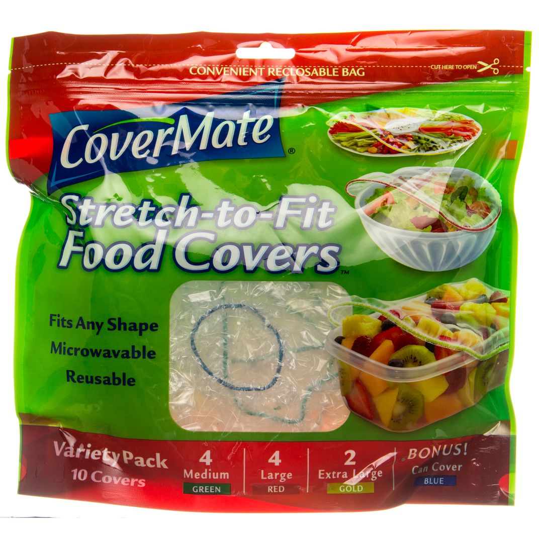 Covermate Stretch2Fit Food Covers Variety Size Pack Azure Standard