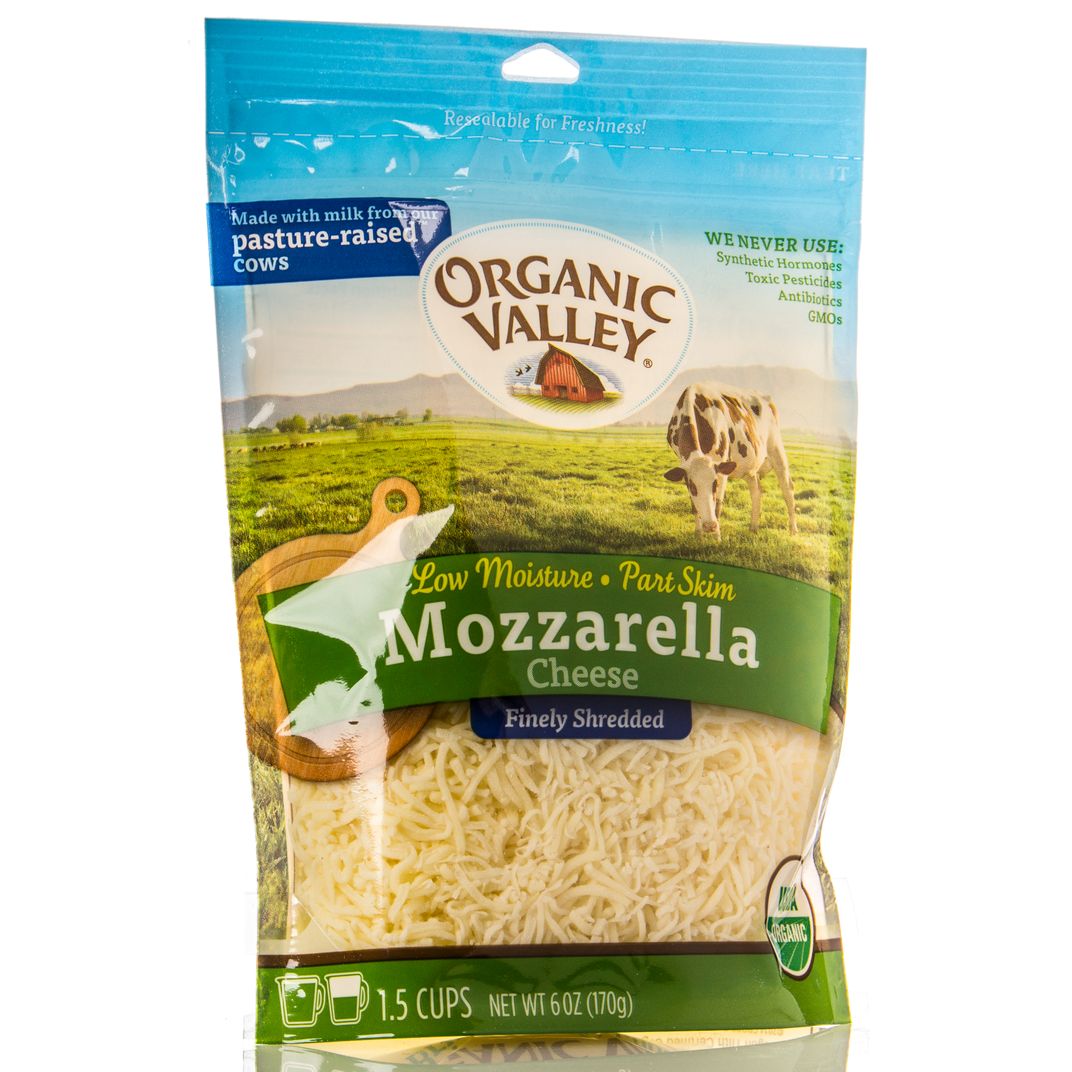 Organic Valley Mozzarella Cheese, Shredded, Organic Azure Standard