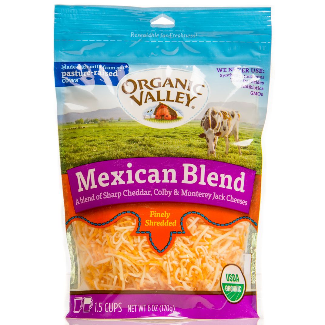 Organic Valley Mexican Blend Cheese, Shredded, Organic Azure Standard