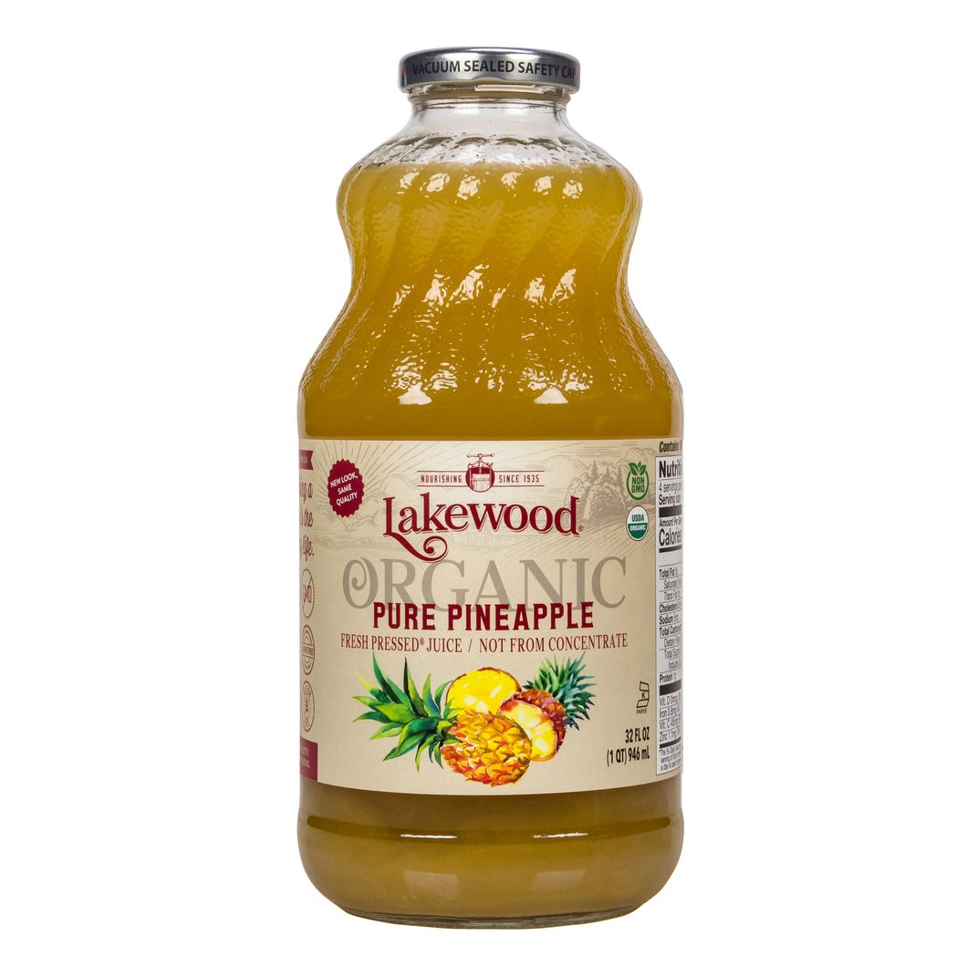 Lakewood Organic Juices Pineapple Juice, Pure, Organic Azure Standard