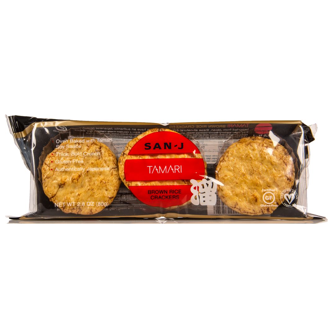 SanJ Tamari Brown Rice Crackers, Gluten Free Azure Standard