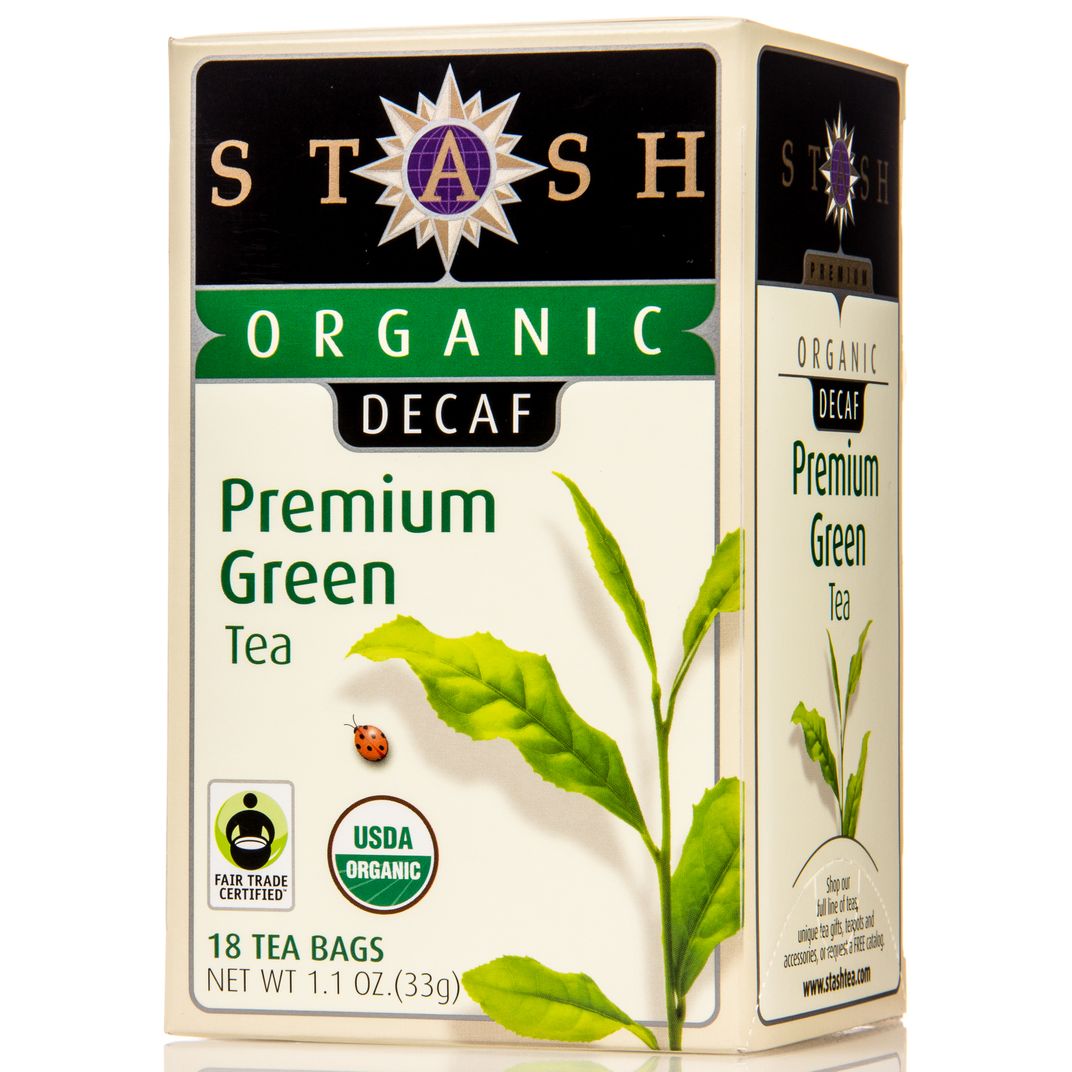 Stash Tea Premium Green Tea, Decaf, Organic Azure Standard