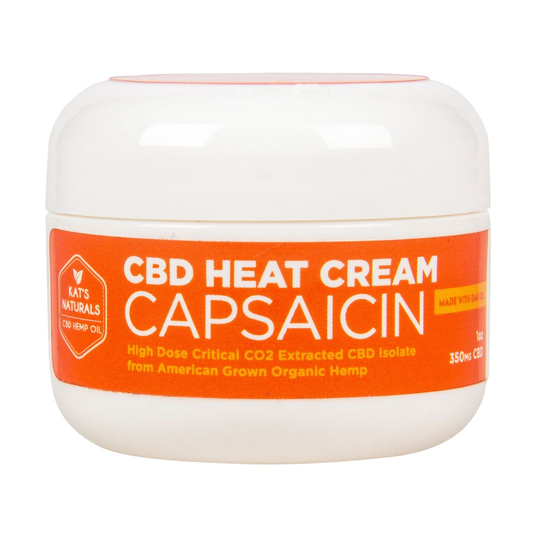 Kat's Naturals Capsaicin Heat Cream, CBD Oil Azure Standard
