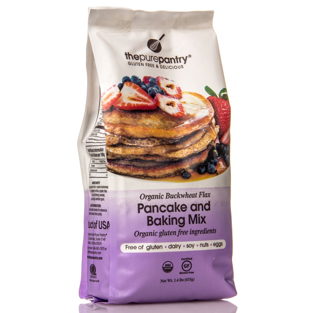 The Pure Pantry Buckwheat Flax Pancake Mix, Organic, Gluten Free