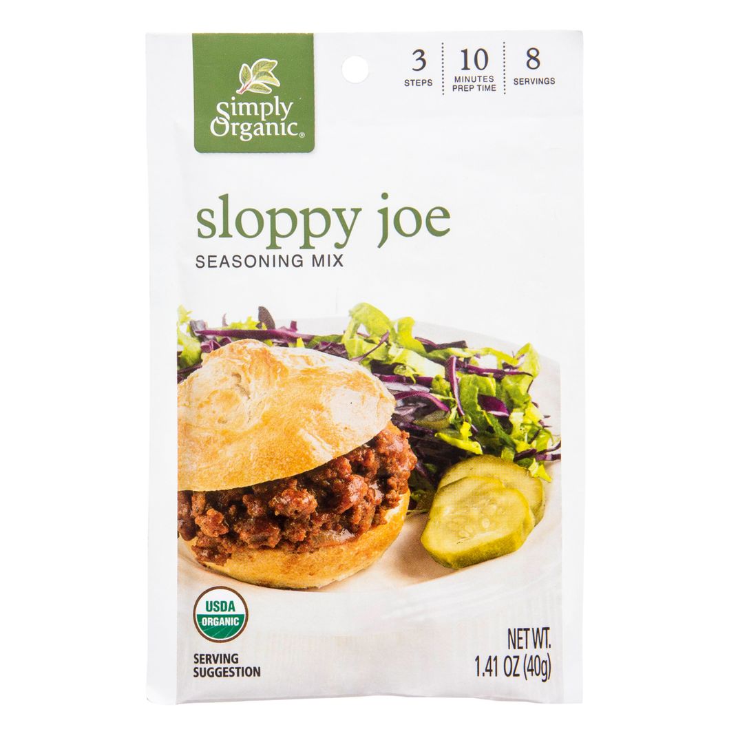 Simply Organic Sloppy Joe Seasoning, Organic Azure Standard