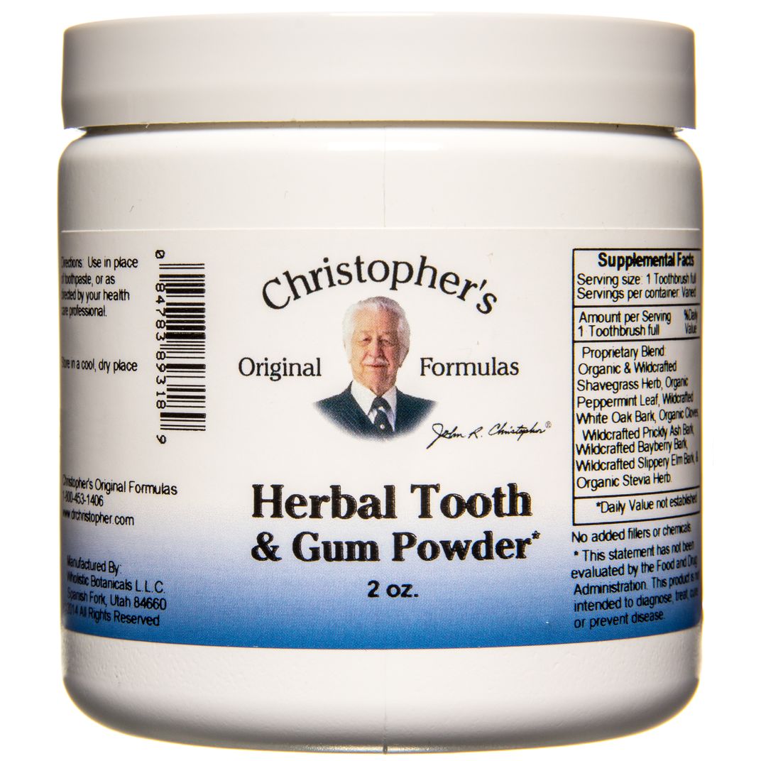 Dr. Christopher's Herbal Tooth & Gum Powder Azure Standard