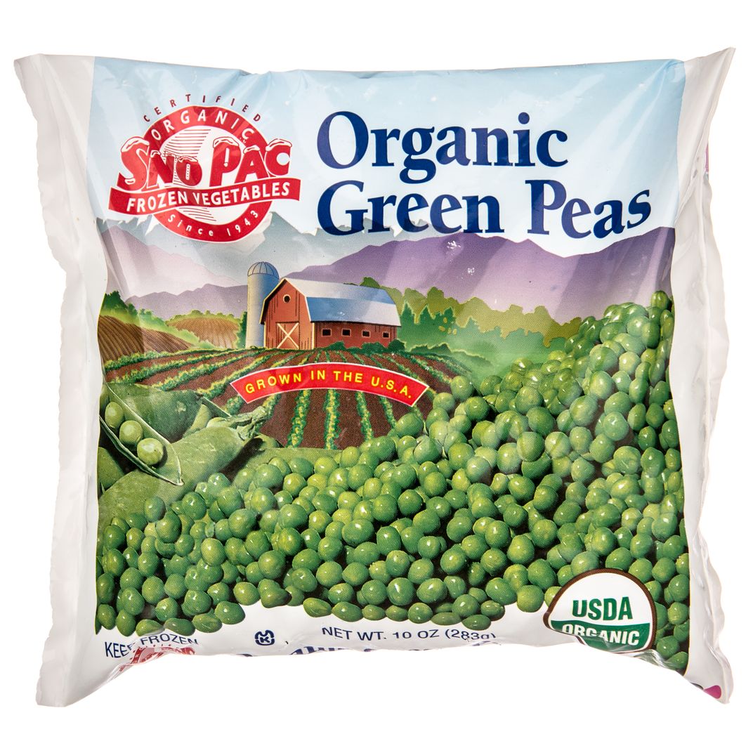 SnoPac Peas, Frozen, Organic Azure Standard
