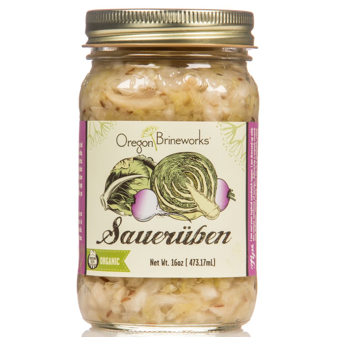 Oregon Brineworks Sauerkraut, Saueruben, Raw, Fermented, Organic