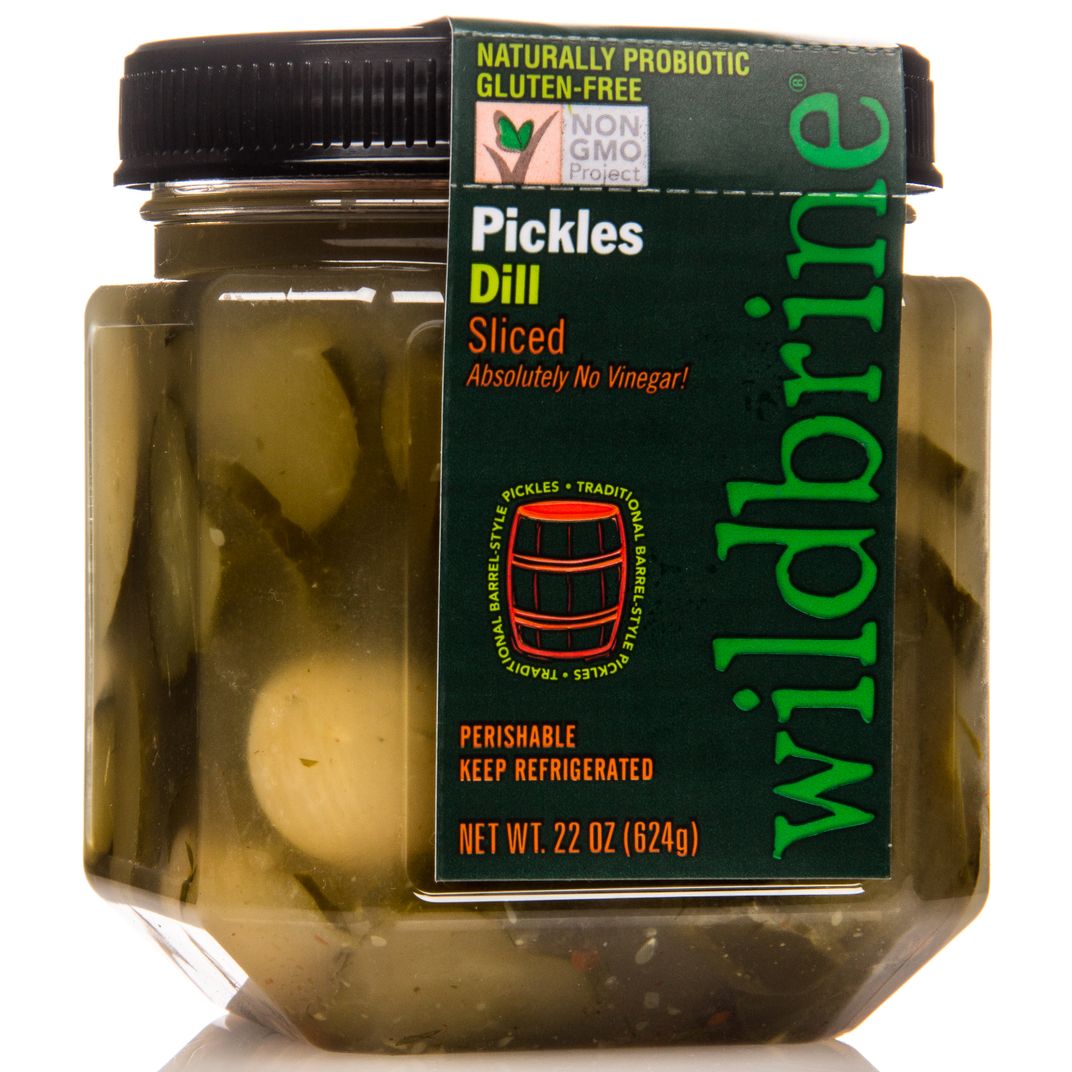 Wildbrine Sliced Pickles, Raw, Fermented, Dill Azure Standard