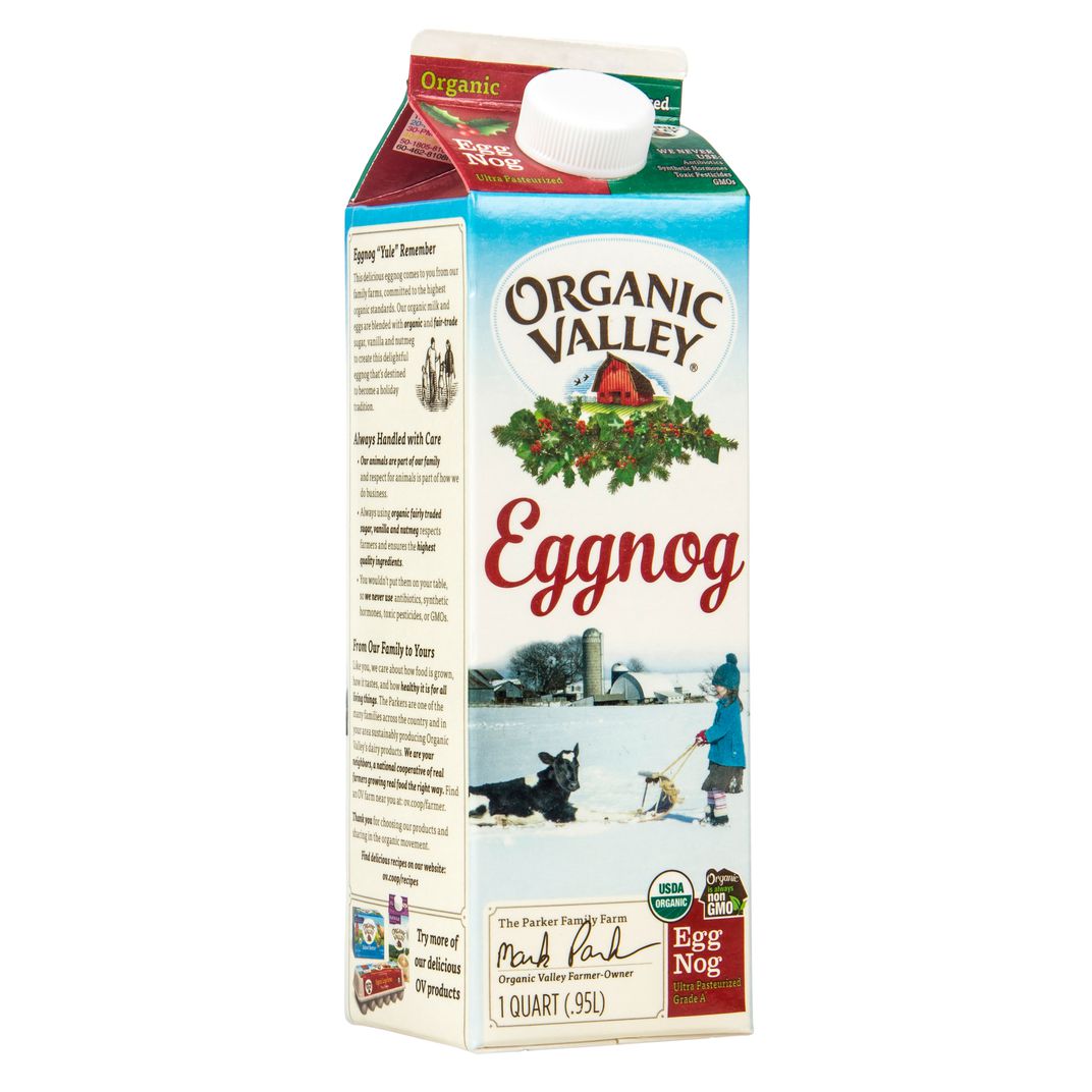 Organic Valley Eggnog, Organic Azure Standard