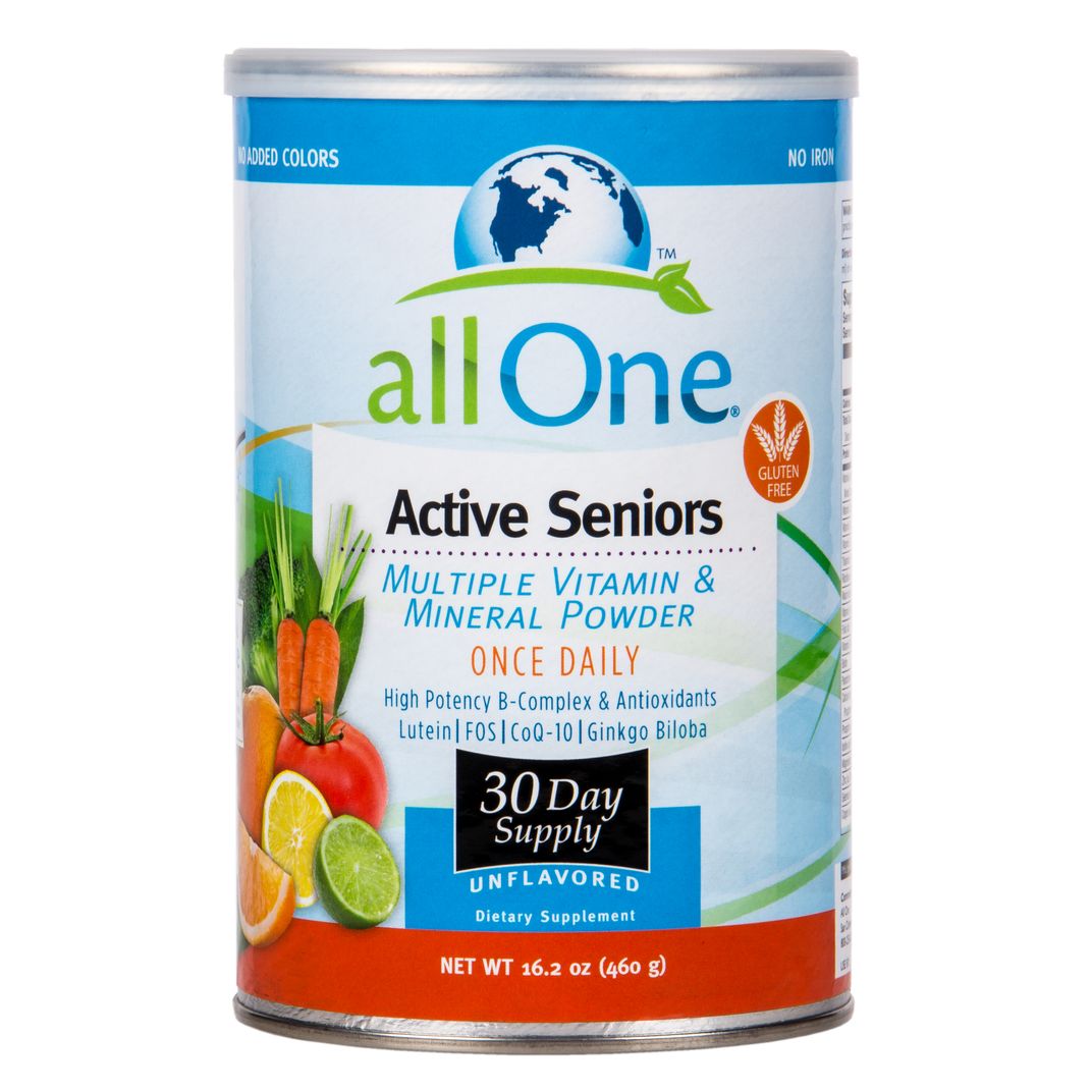 AllOne Active Seniors MultiVitamin & Mineral, Unflavored Azure