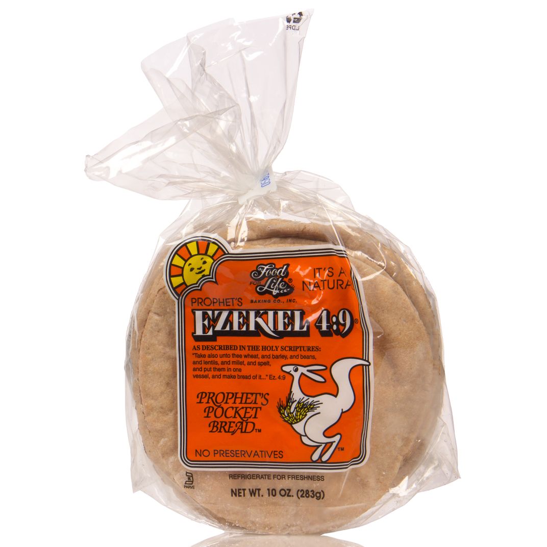 Food For Life Ezekiel 49 Whole Grain Pocket Bread, Frozen Azure