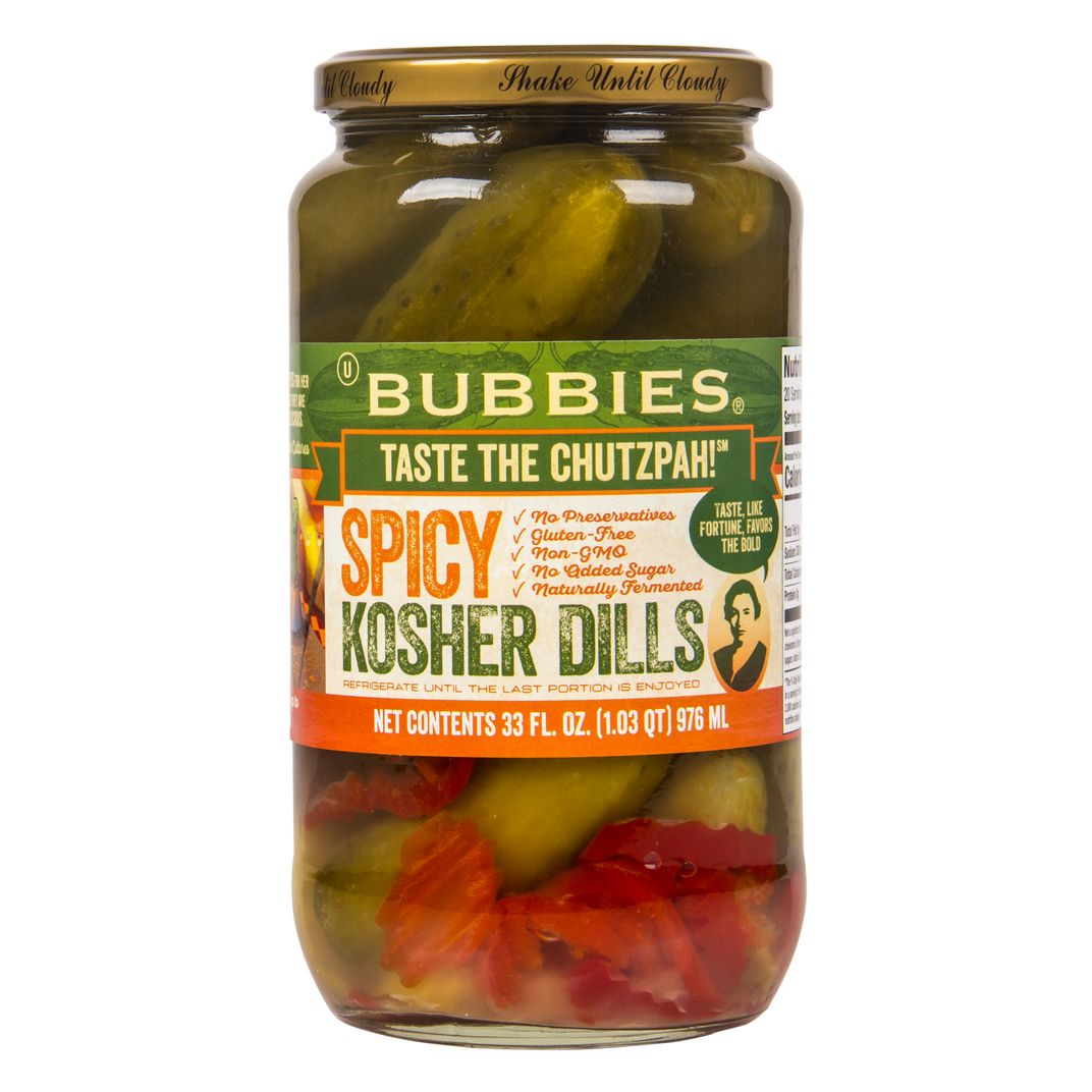 Bubbies Kosher Dill Pickles, Spicy Azure Standard