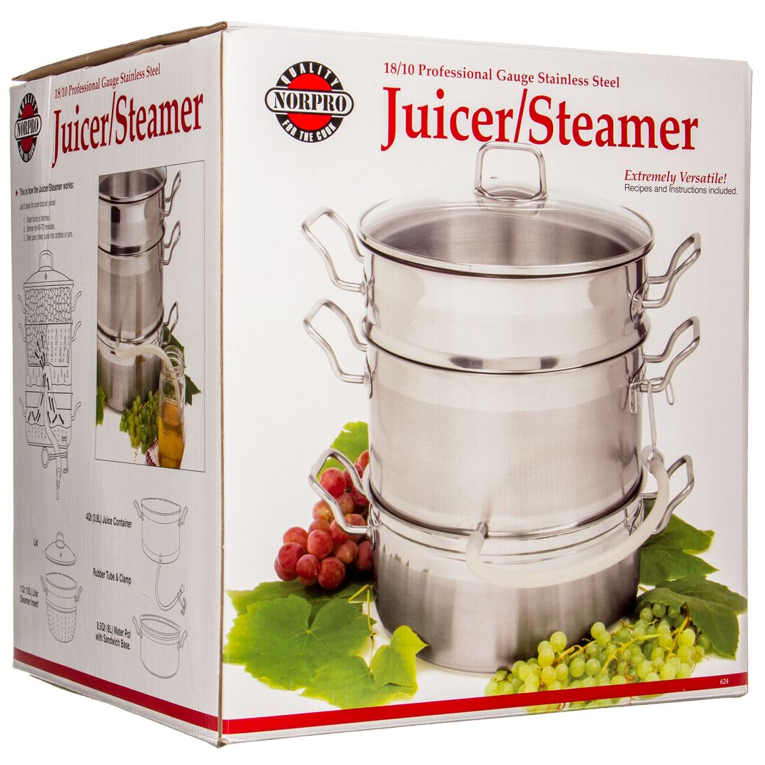 Norpro Krona Stainless Steel Steamer/Juicer Azure Standard