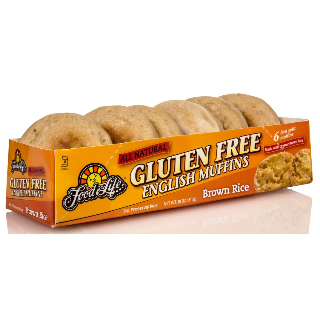 Food For Life English Muffins, Brown Rice, Frozen, GF Azure Standard