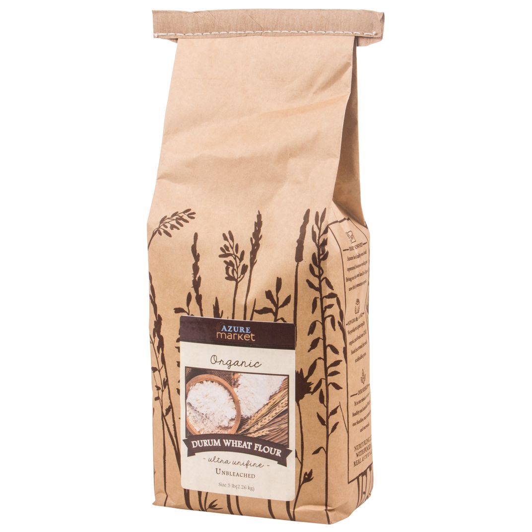 Azure Market Organics - Semolina (Durum Wheat) Flour, Ultra-Unifine