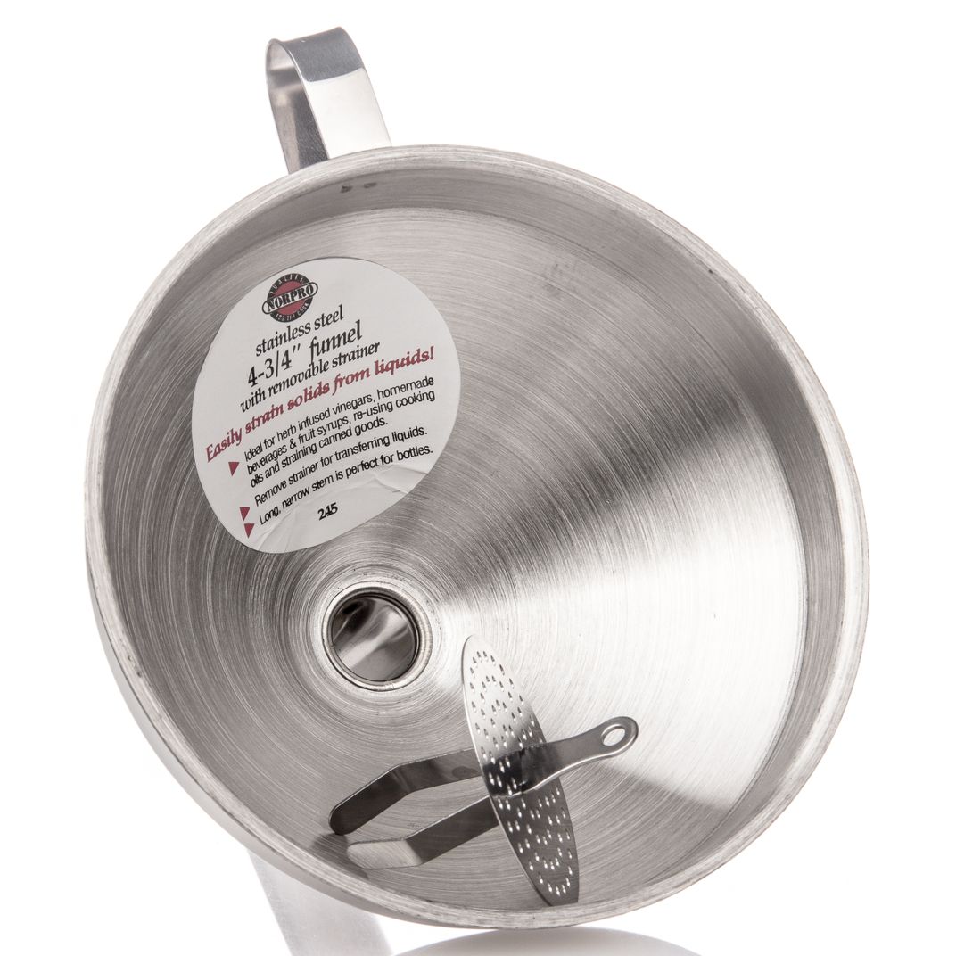 Norpro Funnel with Strainer, 5 inch, Stainless Steel Azure Standard