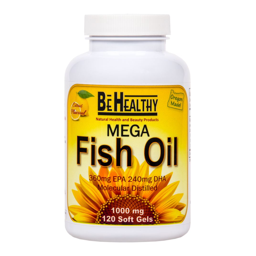 Be Healthy Mega Fish Oil, 1000 mg. Azure Standard