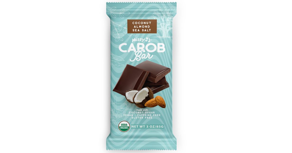 Missy J's Carob Candy Bar, Coconut Almond, Organic Azure Standard