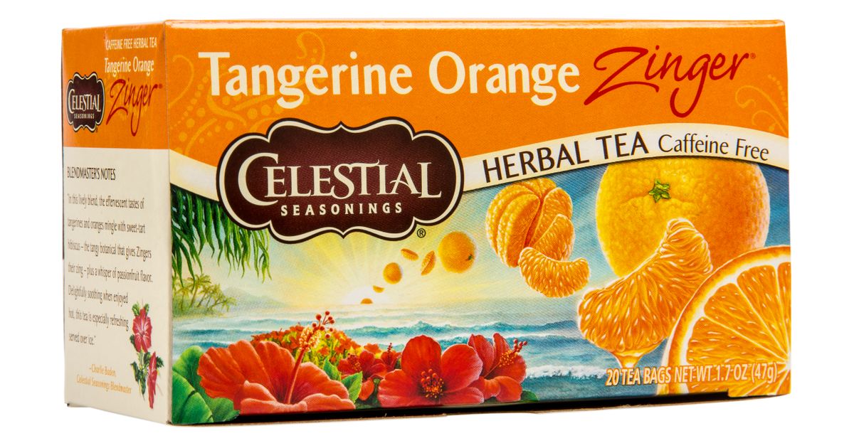 Celestial Seasonings Tangerine Orange Zinger Tea Azure Standard