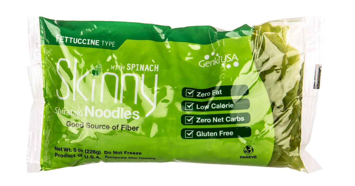 Skinny Spinach Fettuccine, Shirataki Noodles Azure Standard