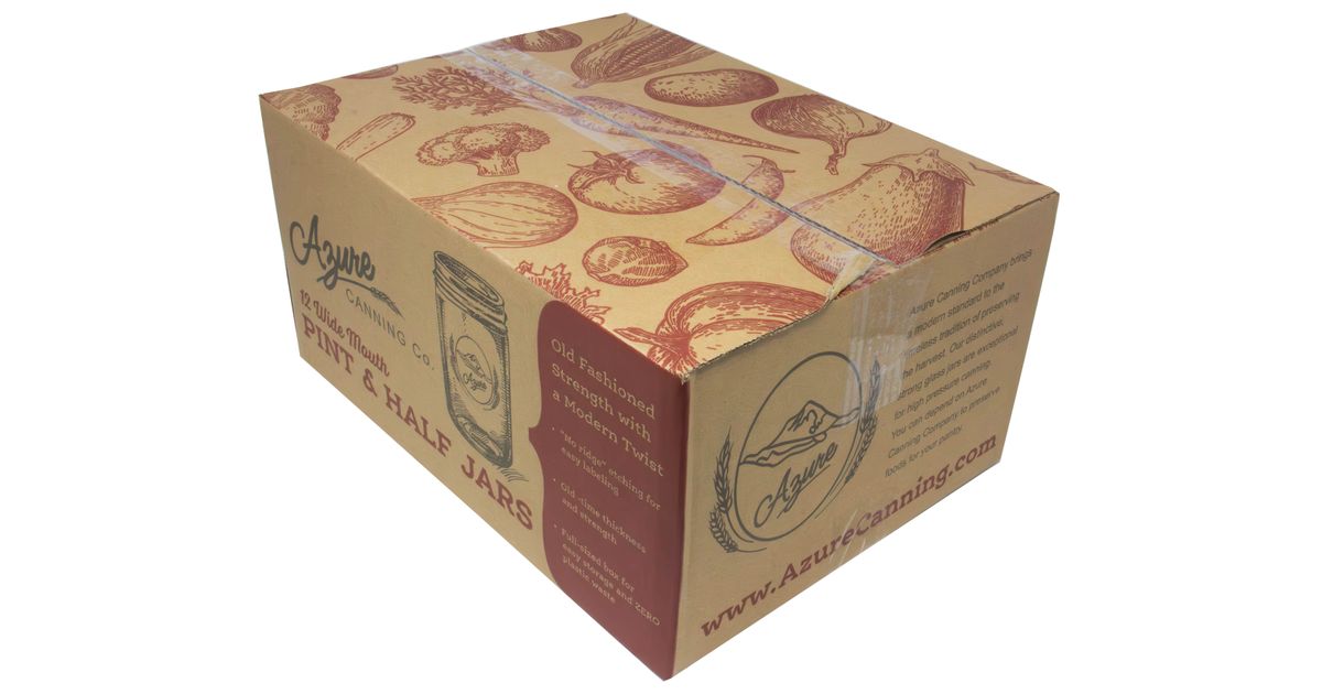 Azure Canning Co. Canning Jars, Pint and Half, Wide Mouth (with