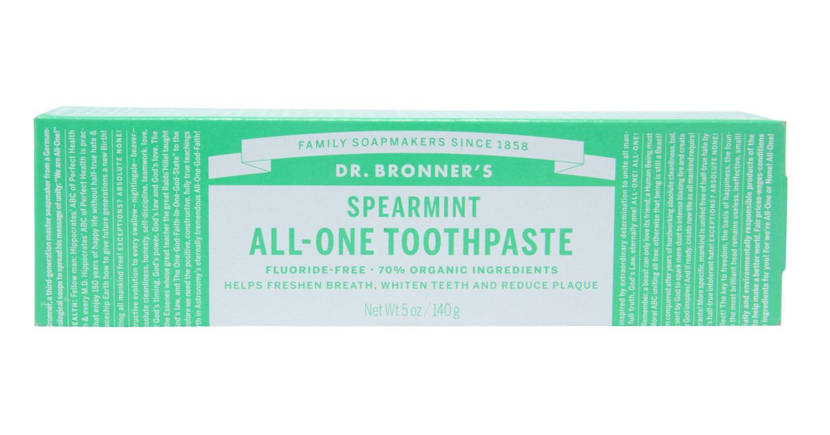 Dr Bronner Toothpaste, AllOne, Spearmint Azure Standard