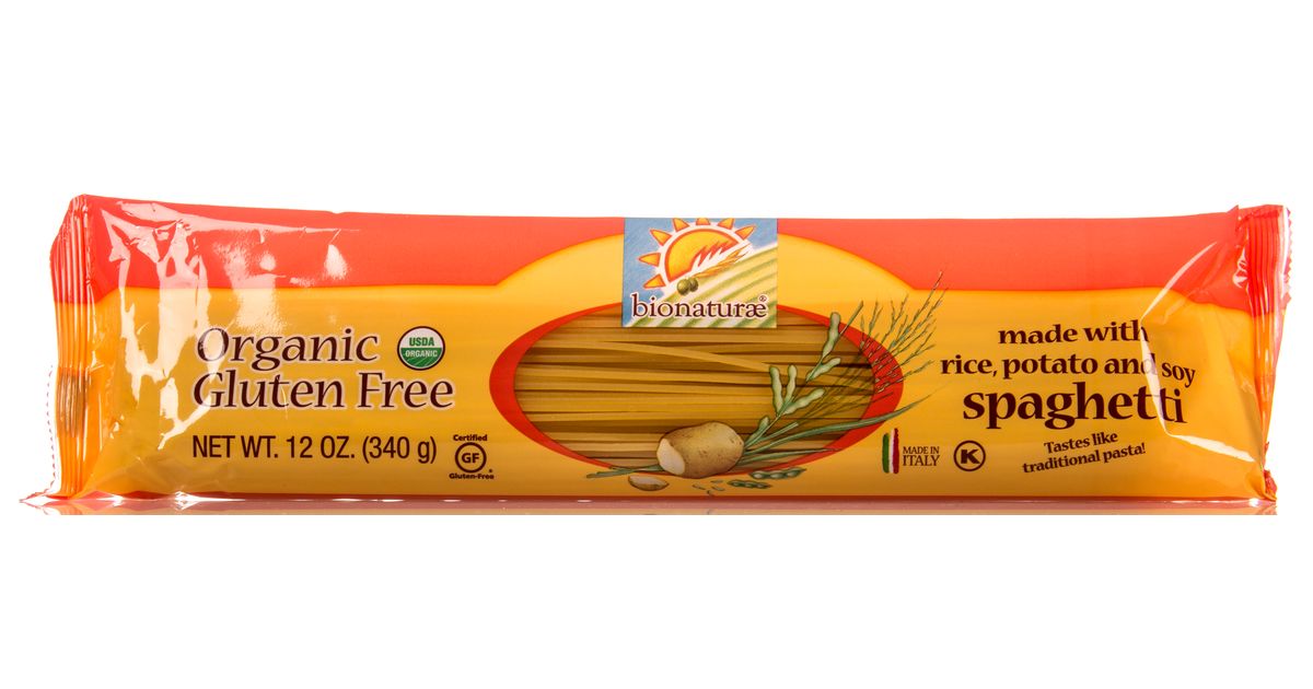 Bionaturae Pasta, Spaghetti, Rice Potato & Soy, GF, Organic Azure