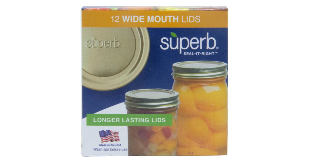 Superb Canning Lids, Mason, Wide Mouth Azure Standard