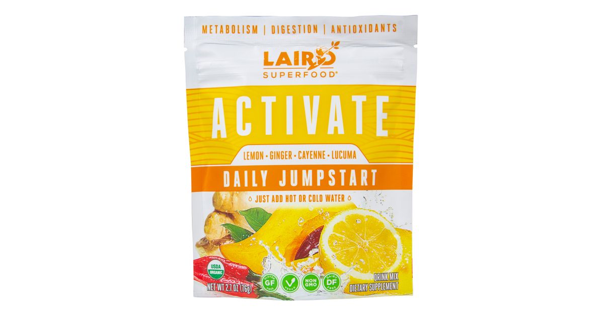 Laird Superfood Activate, Daily Jumpstart, Powder, Organic Azure