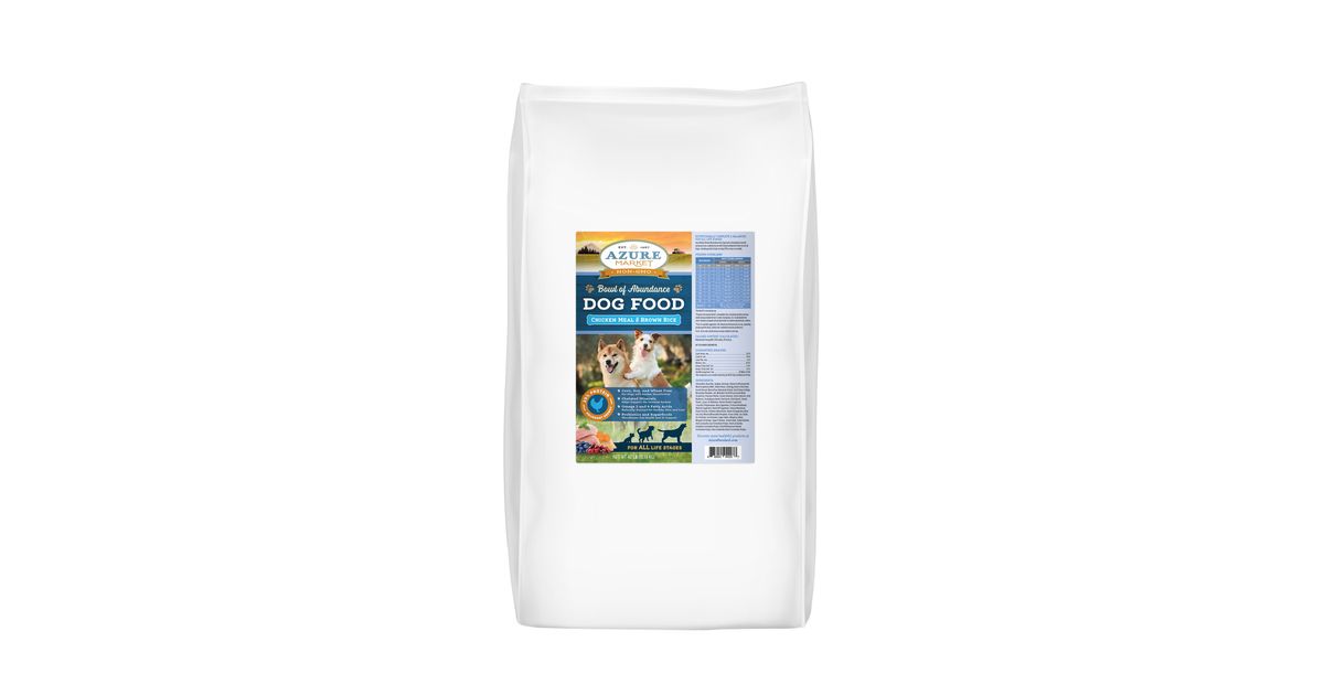 Azure Market Dog Food, All Life Stages, Chicken Meal and Brown
