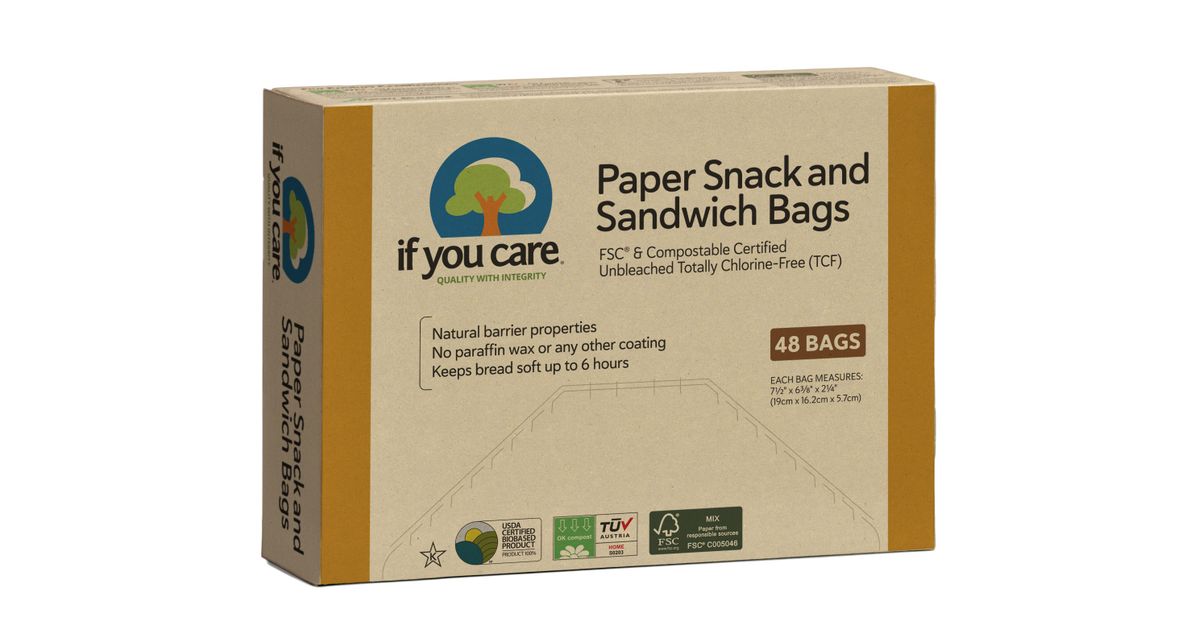 If You Care Paper Sandwich Snack Bags Azure Standard