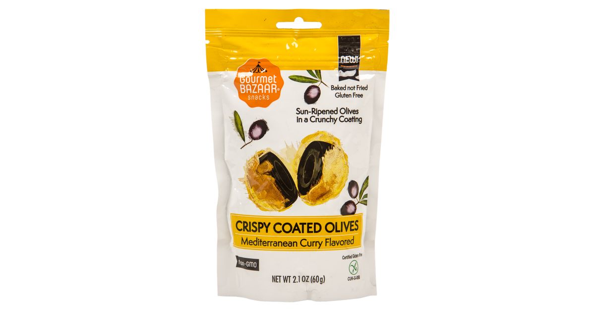 Gourmet Bazaar Crispy Coated Olives, Mediterranean Curry Azure Standard