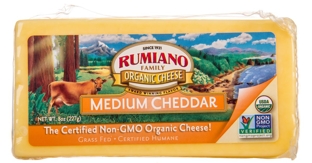 Rumiano Family Organic Medium Cheddar Cheese, Organic - Azure Standard