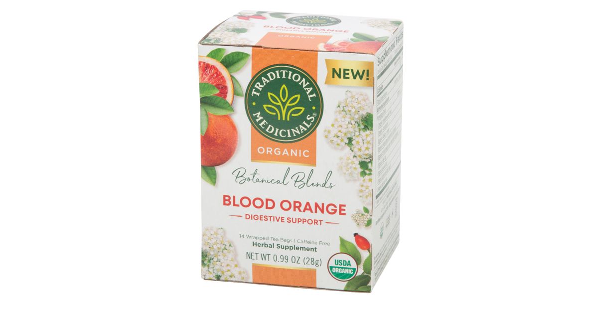 Traditional Medicinals Blood Orange Tea, Botanical Blend, Organic
