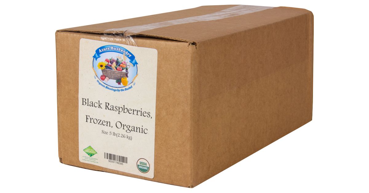 Azure Husbandry Black Raspberries, Frozen, Organic - Azure Standard