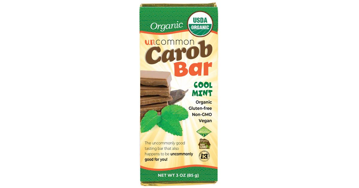 Carob Carob Bar, Cool Mint, Organic Azure Standard