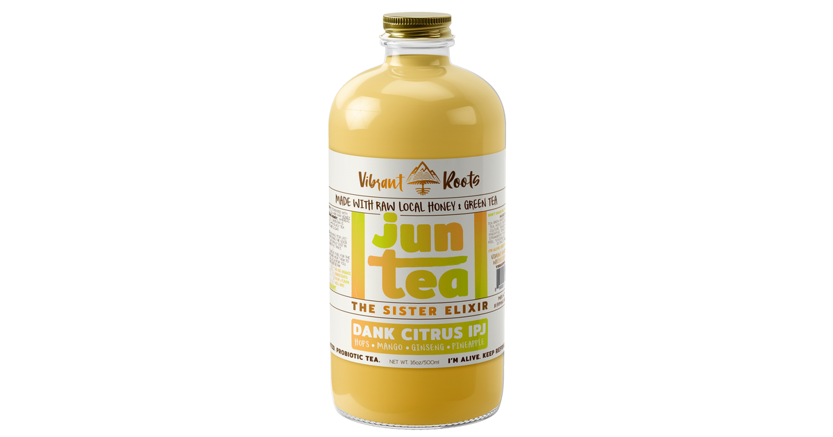 Vibrant Roots Jun Tea Kombucha, Dank Citrus IPJ - Azure Standard