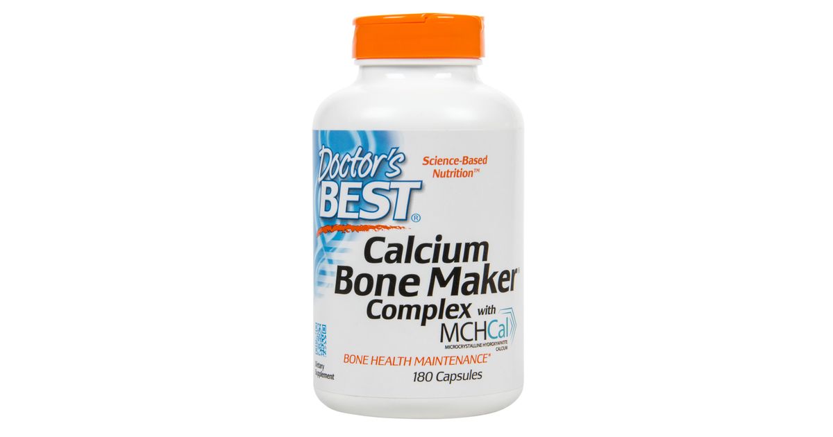 Doctor's Best Calcium Bone Maker Complex – 180 Capsules For Strong Bones & Health