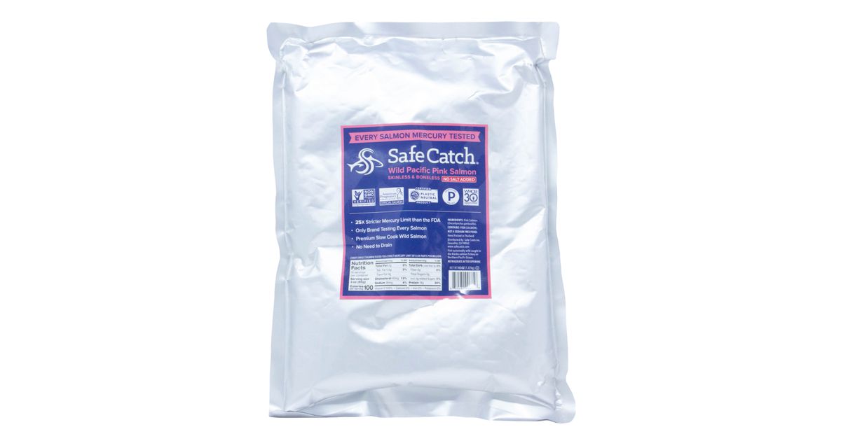 Safe Catch Wild Pink Salmon, No Salt Added, Pouch - Azure Standard