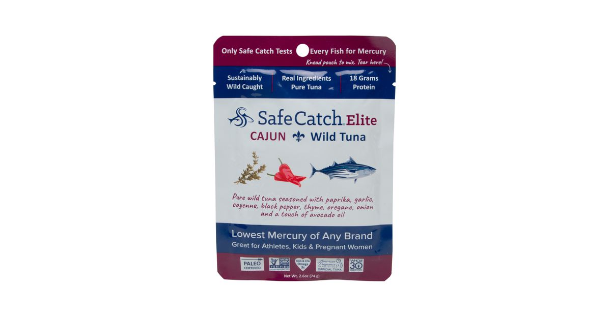 Safe Catch Elite Wild Tuna, Garlic Herb, Non-GMO, 2.6 Oz (Pack of 12)