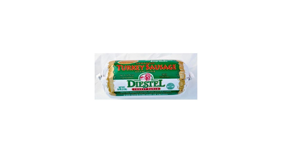 Diestel Turkey Ranch Turkey, Italian Sausage Ground, Frozen Azure