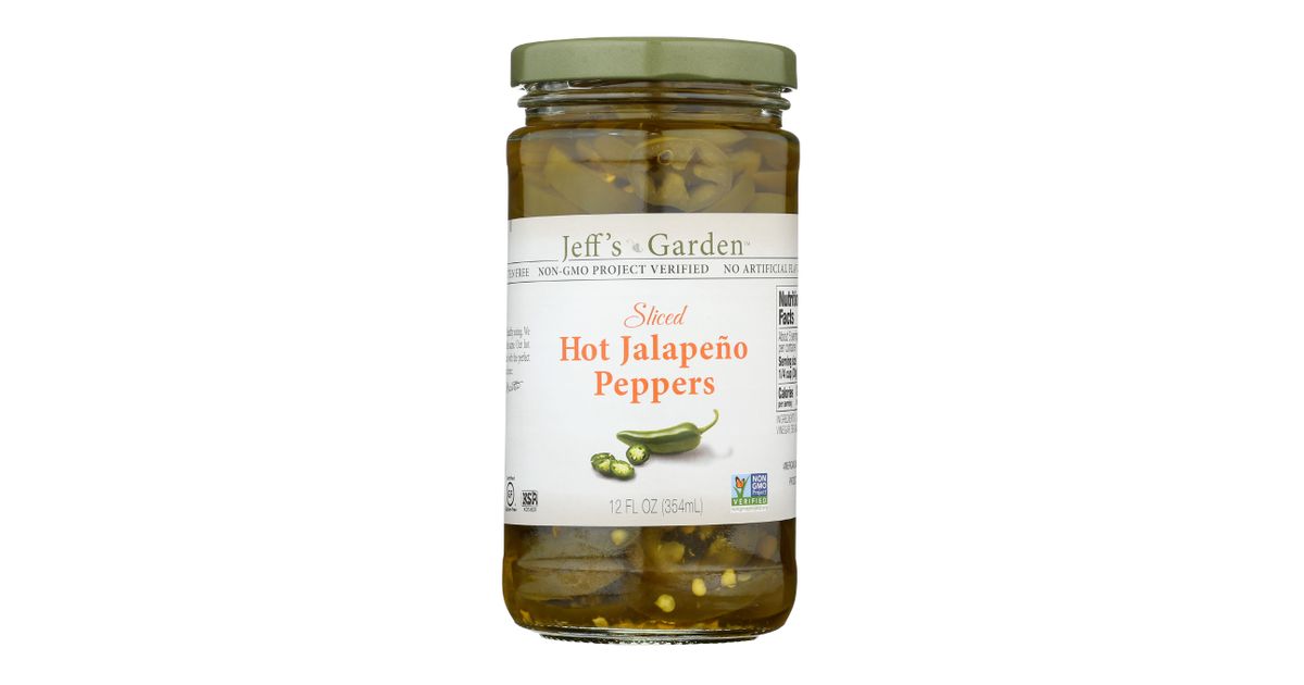 ジェフ Jeff's Garden Jalapeno Peppers, Hot, Sliced - Azure Standard