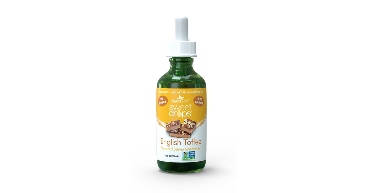 Sweet Leaf Stevia Clear Liquid, English Toffee Azure Standard