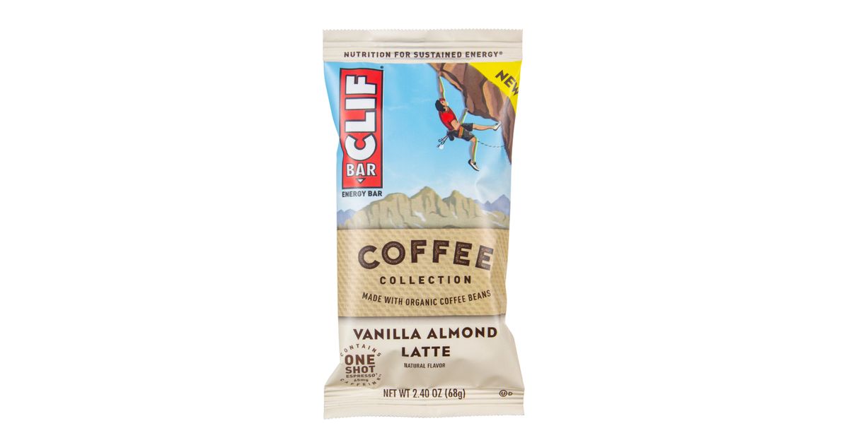 Clif Bar Coffee Energy Bar, Vanilla Almond Latte Azure Standard