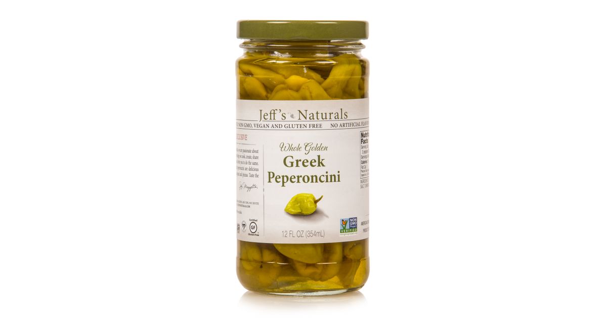 Jeff's Garden Golden Greek Peperoncini, Whole - Azure Standard