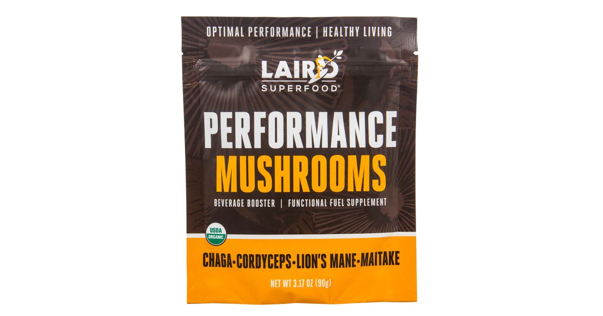 Laird Superfood Performance Mushroom Blend - 3.17oz (90g) - Energy & Cognition - Best By 9/2026