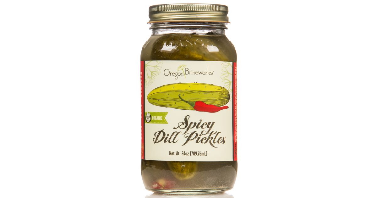 Oregon Brineworks Spicy Dill Pickles, Raw, Fermented, Organic Azure
